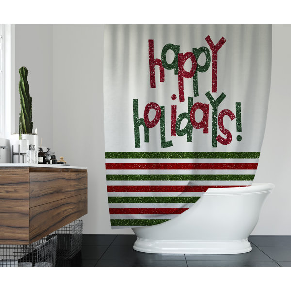 The Holiday Aisle® Zurich Plaid Shower Curtain Wayfair